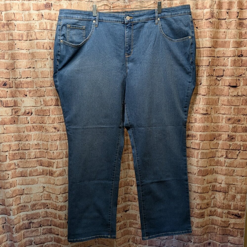 Martha Stewart Jeans Jordan Straight Leg Size 28W